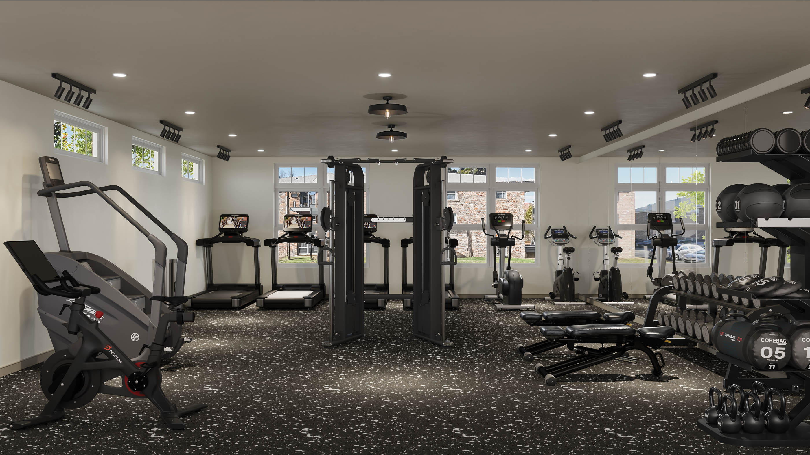 Rendering of The Hub fitness center at Manchester Gardens